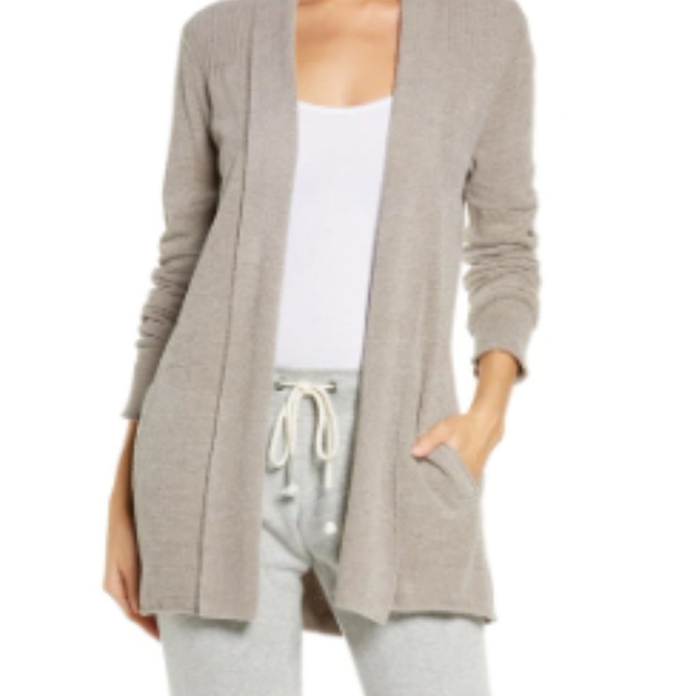 Cozychic Open Cardigan In Beach Rock, NWT